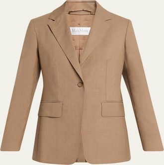 Max Mara Circense Single-Button Wool Jacket