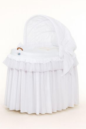OEM Mois&eacute;s De Mimbre Con Capota Plegable - Little Princess Blanco