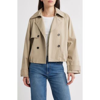 Rails Jett Crop Trench Coat in Taupe at Nordstrom Rack, Size Xx-Large
