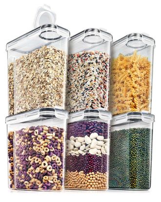 Sorbus Set Of 6 Airtight Food Storage Dispensers