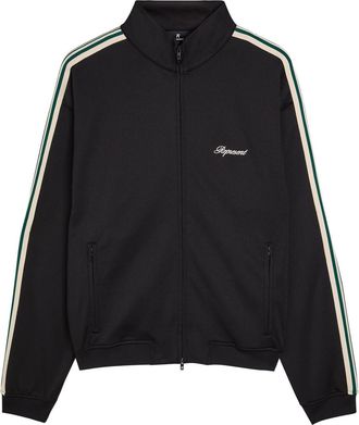 Represent Taped Logo-embroidered Jersey Track Jacket - Black - XL
