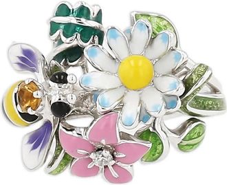 Dior Anello Diorette con diamanti - Argento