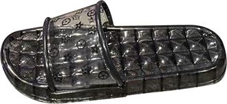 Generic Flip-Flops Grade Transparent Slippers Summer Home Female Bathroom Home Non Slip Soft Bottom Fashion Sliders Travel Slippers Women Black