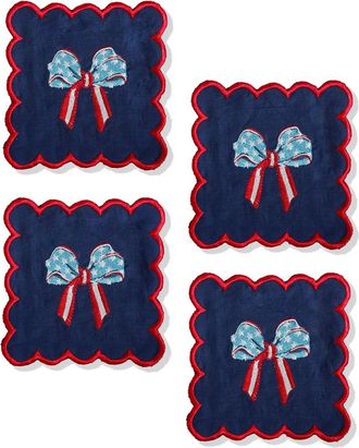 Tiramisu Set Of 4 The Liberty Bow Cocktail Napkins