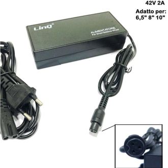 Trade Shop Trade Shop - Cargador De Bater&iacute;a De Reemplazo Para La Fuente De Alimentaci&oacute;n De Bater&iacute;a Hoverboard 42v 2a