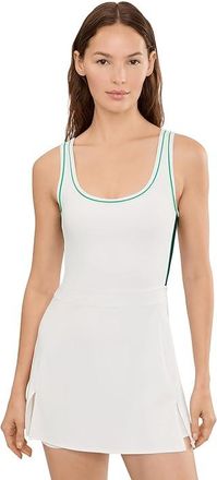 SPLITS59 Martina Rigor Color Block Dress Womens Dress White/Spearmint : XL, Nylon/Spandex