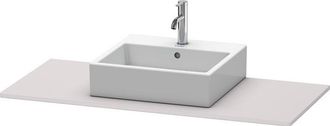 Duravit Consola Duravit Xsquare 060f, 1200x 550 Mm, 1 Recorte, Color (frente/cuerpo): Blanco Lila Seda Laca Mate - Xs060f08787