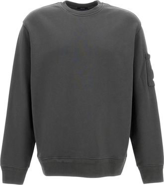 C.P. Company Dark Grey Solid Sweatshirt