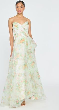 Theia Tanya Organza A-Line Gown in Petite Primrose at Nordstrom, Size 14