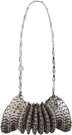 Paco Rabanne Schoudertas van metaalgaas - Dames - Schoudertassen - Grijs - ONE Size - Tassen