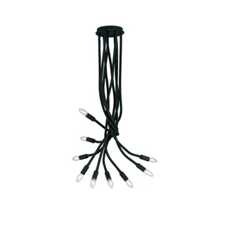 Netlighting LOVER 9 Light Multi Arm Semi Flush Ceiling light Black 100x120cm | Size: 100x120 cm