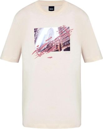 HUGO BOSS C-Taut 30 50543447 T-Shirt - Heren - T-shirts - Wit - 2XL - Katoen - Tops