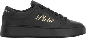 Philipp Plein Low-Top Sneakers Signature - unisex - Sneakers - Zwart - 43 EU - Leer - Schoenen
