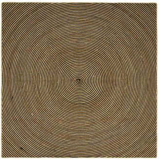 vidaXL vidaXL Tappeto Naturale e Nero 240 x 240 cm Juta