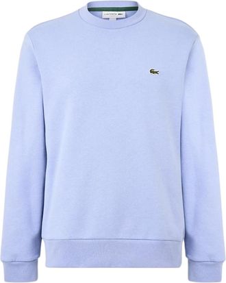 Lacoste Heren Sweatshirt met Geborduurd Logo Fleece Crew Hals (Delph Blauw)