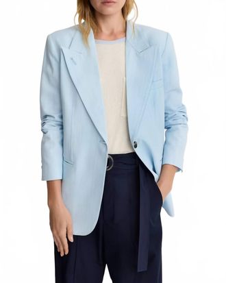 Smythe 90s Oversized Blazer In Powder Blue