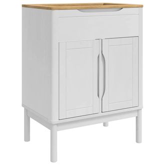 vidaXL Mueble De Cuarto De Ba&ntilde;o Floro Blanco 60 X 40 X 80 Cm Vidaxl