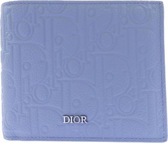 Dior Blue Long Bill Wallet (Bi-Fold) (Pre-Owned)