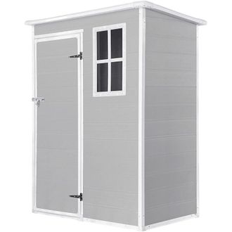 Wasabi Wasabi - Caseta De Resina Jard&iacute;n Unit 1.4 - Espesor 12mm Robusto - Suelo Incluido - Ventana - 152x91x194cm 1,37m2