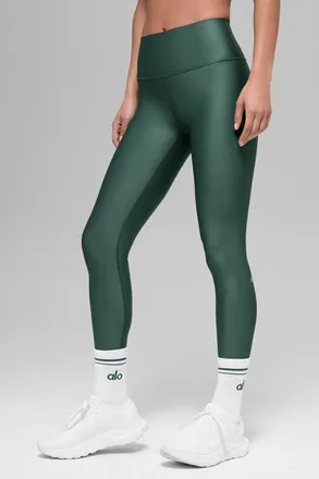 Alo | 7/8 High-Waist Airlift Legging in Clover Green, Size: Medium
