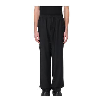 Dolce & Gabbana Sweatpants, male, Black, XL, Stylish Side Striped Trousers