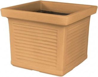 Monacis Jarr&oacute;n Cuadrado Decorativo Cl&aacute;sico Tradicional De 40x40 Cm Y 33 Cm De Alto, En Pol&iacute;mero Impruneta, Ideal Para Plantas En Jardines Y Terrazas