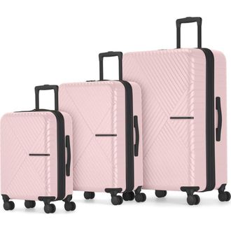 Bugatti Berlin 3 Piece Hardside Luggage Set with Expansion in Pink at Nordstrom, Size Medium