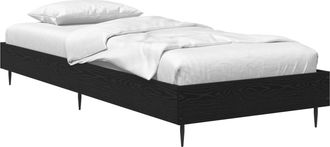 vidaXL Estructura De Cama Roble Negro 80 X 200 Cm Madera De Ingenier&iacute;a Vidaxl