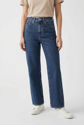 Pepe Jeans London Straight-Jeans PEPE JEANS UHW - Ultra High Waist, Damen, Gr. 25, L&auml;nge 30, mid blau, Denim/Jeans, Obermaterial: 99% Baumwolle, 1% Elasthan, straight f