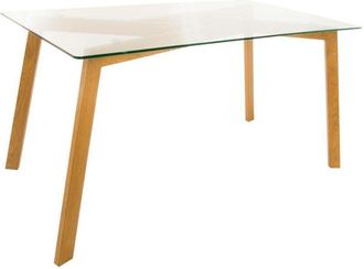 Atmosphera Atmosphera - Tavolo da pranzo Taho in vetro temperato L150cm créateur dintérieur