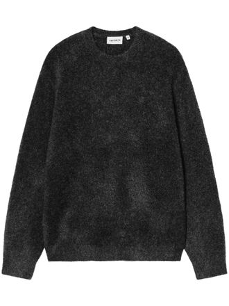 Carhartt Work in Progress Curtis Sweater Dark Charcoal Grey Crewneck Sweater