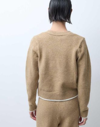 Nike cardigan lavorato a maglia marrone