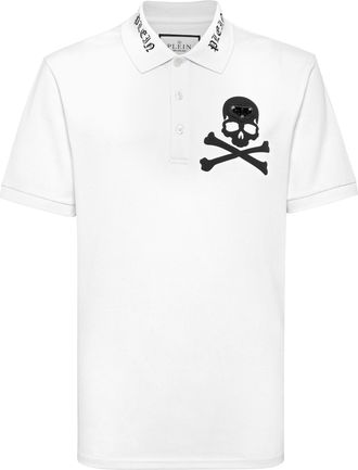 Philipp Plein Polo T-Shirt Schedel & Beenderen
