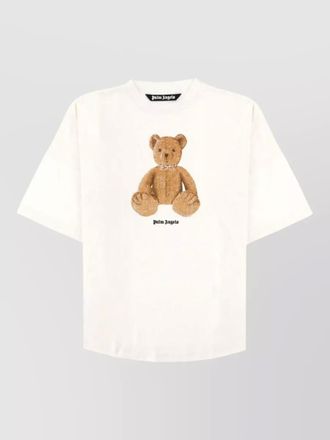 Palm Angels cotton bear print t-shirt