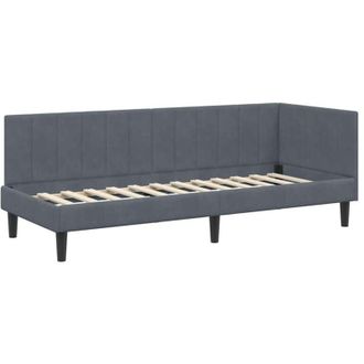 vidaXL Estructura De Cama En Esquina Gris Oscuro 80 Cm X 200 Cm Vidaxl