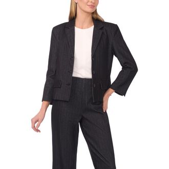 Halogen Pinstripe Blazer in Charcoal at Nordstrom Rack, Size Xx-Small