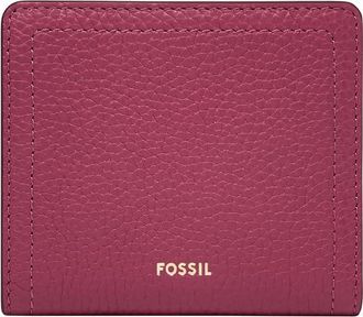 Fossil Womens Logan Bi-Fold Wallet, Pink, Small