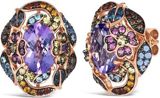 Le Vian 14K Rose Gold 7.76 Ct. Tw. Gemstone Stud Earrings