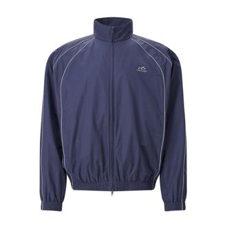 Balenciaga Lichte jassen - Heren - Jassen - Blauw - Maat: L Katoen