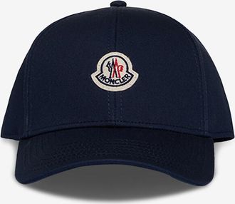 Moncler Baseballkappe aus Baumwolltwill mit Logopatch