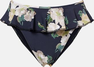 Montce Swim Tamarindo Liz floral ruffled bikini bottoms