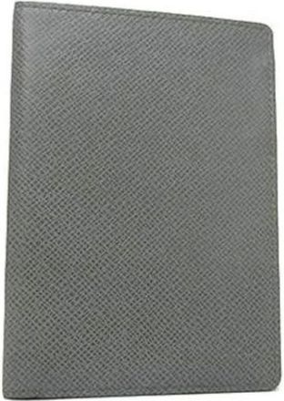 Louis Vuitton Pre-owned Taiga Passport Cover - Heren - Vintage Accessoires - Grijs - ONE Size - Leer - Vintage