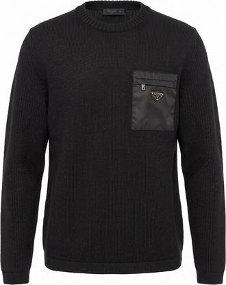 Prada Sweater With Re-Nylon Detail