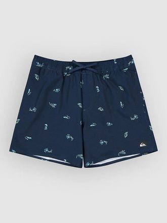 Quiksilver Stretch Printed Volley 16 Boardshorts blauw