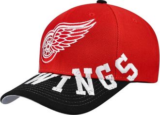 Mitchell & Ness Mens Mitchell & Ness Red/Black Detroit Red Wings Underarch Two-Tone Pro Crown Snapback Hat at Nordstrom