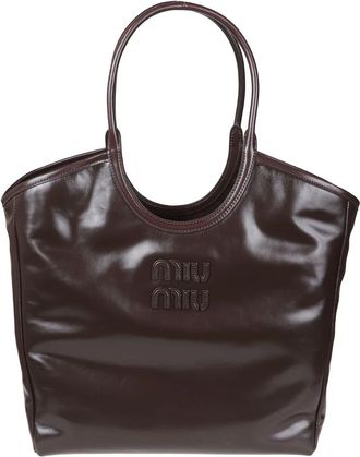 Miu Miu Tassen, Dames, Bruin, ONE Size, Borsa shopping