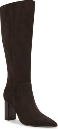 Reiss Bianca Pointed Toe Knee High Boot in Chocolate at Nordstrom, Size 9.5Us