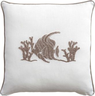 Biancoperla PAROS Cojín Decorativo, Blanco, 45x45