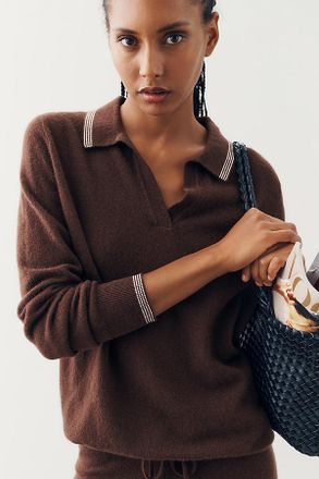 The Upside Coco Luna Polo Knit Top