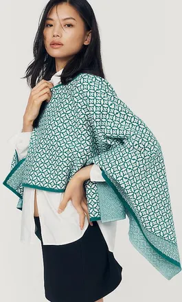 Mare Mare Printed Swing Poncho Top